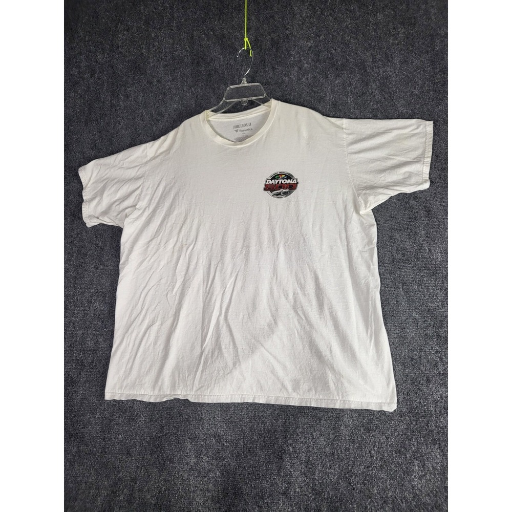NASCAR‎ Daytona 500 T-Shirt Mens 2XL White Fanatics 2023 Racing Graphic Tee Cars
